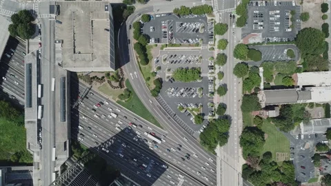 Overhead Atlanta Traffic Stockbeeldmateriaal 137744903