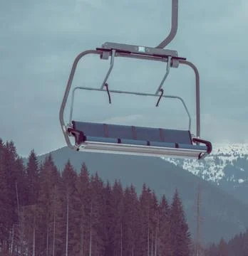 Overhead Cable Car Against Clear Sky Stock Photos