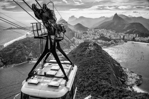 Overhead cable car Stock Photos