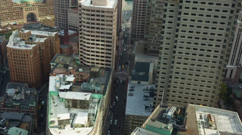 Overhead City Timelapse Video stock 33421218