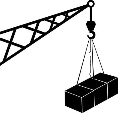 Overhead crane area icon. Stock Illustration