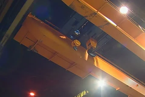 Overhead Crane Stock Footage 22396987