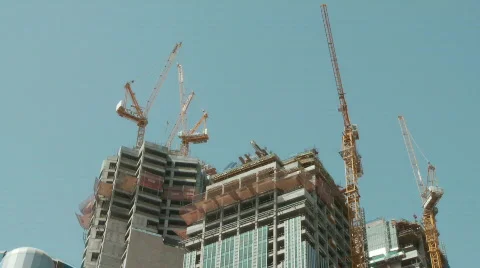 Overhead Cranes 스톡 동영상 495502