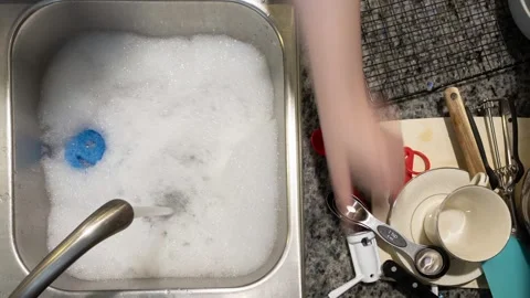 Overhead Dishes Timelapse Video stock 334085292