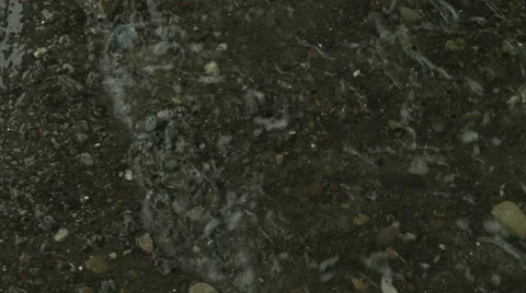 Overhead dolly water beach Stock Footage 32347285