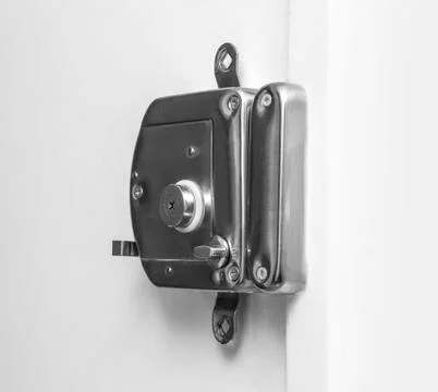 Overhead door lock Stock Photos