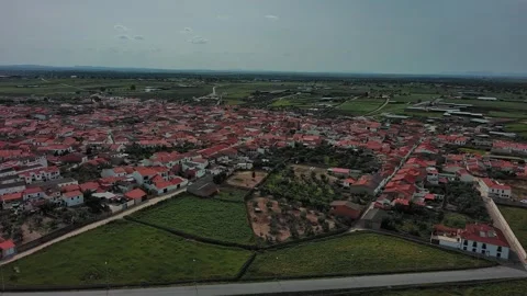 Overhead Dos Torres - Patterns of Village Life Stock Footage 263028300