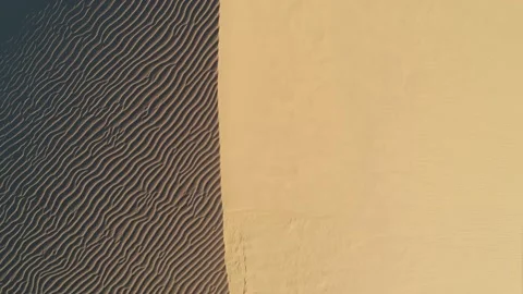 Overhead Drone Flight Over Sand Dunes Stock Footage 160515879