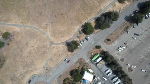 Overhead Dry Park Stock Footage 158776855