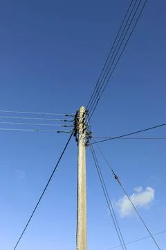 Overhead Electric Cables Stock Photos