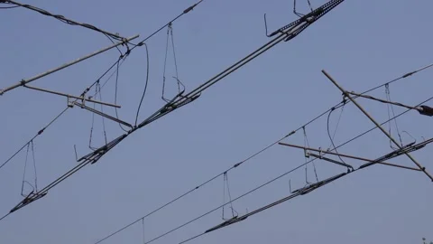 Overhead Electric Wires Stock-Footage 336430517
