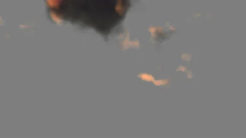 Overhead Exploding Clouds Dark Dirty Cloud Explosions Smoke Bursts Stock Footage 153961556