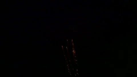 Overhead Fireworks Stock Footage 138735186