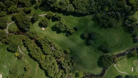 Overhead of Golf Stock-Fotos
