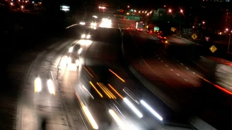 Overhead Highway - Time Lapse Stock-Footage 115436