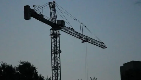 Overhead large crane Stock Footage 6523384