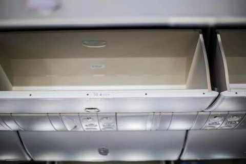 Overhead Luggage Compartment Stock Photos