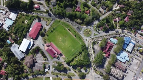 Overhead perspective of charming town of Baling 스톡 동영상 259465807