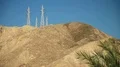 Overhead power line on the mountain HD Footage