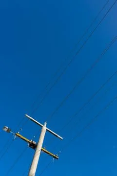 Overhead Power Line Stock Photos