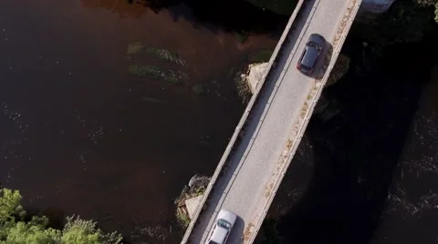 Overhead from Romantic Bridge Stock Footage 41865301