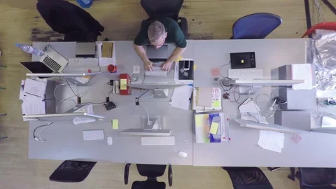 Overhead shot of creative in design studio office Video stock 71340274