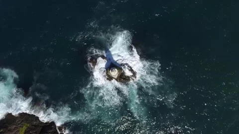 Overhead shot of a lighthouse Stock-Footage 143939104