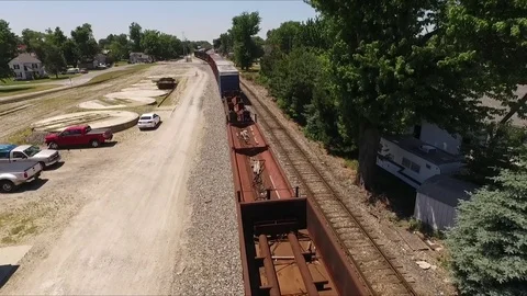 Overhead Shot of NS Train 스톡 동영상 74931691