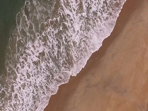 Overhead shot of ocean Stock Footage 82574777