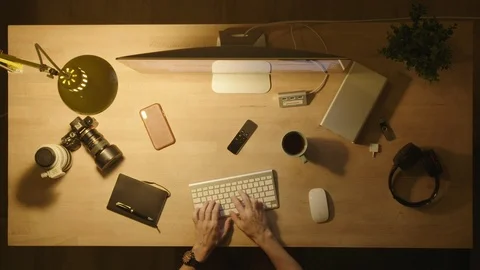 Overhead shot of the table at night 스톡 동영상 127554773