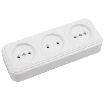 Overhead socket isolated Stock Photos