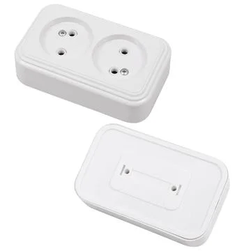 Overhead socket isolated Stock Photos