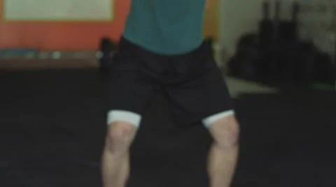 Overhead squat warmup Stock Footage 55027227