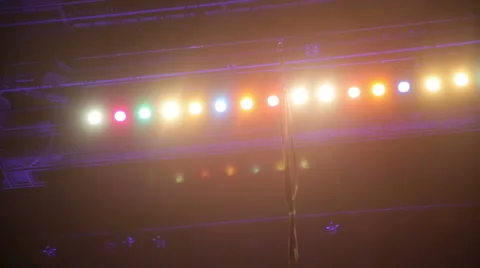 Overhead Stage Lighting Stock-Footage 53197104