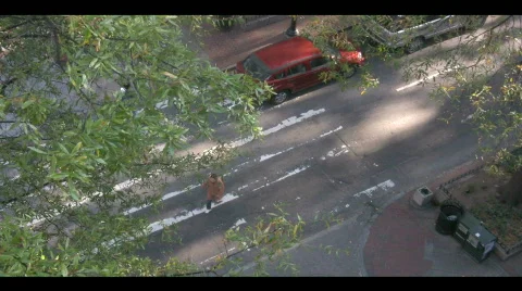 Overhead Street View Stock Footage 296141