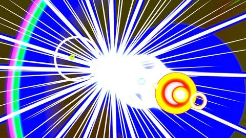 Overhead Sun Flash Flare Stockillustratie