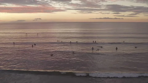 Overhead surfing 2 Stock Footage 145440110