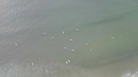 Overhead surfing Stock Footage 145439364