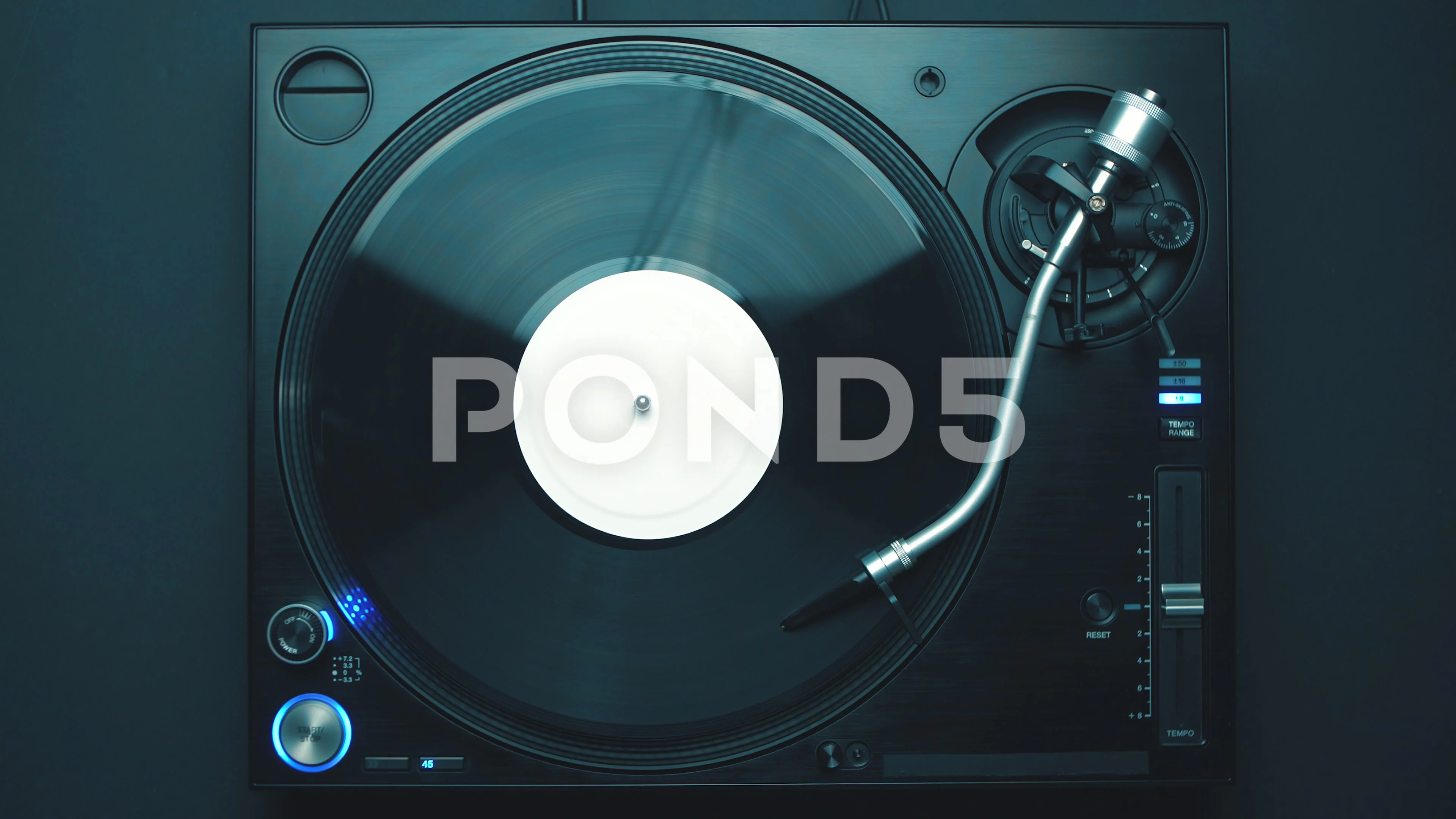 Dj Turntable Top View