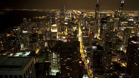 Overhead View of Chicago Stock Footage 8550793