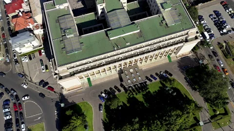 Overhead view of Government building, Bucharest Stock Footage 320941646