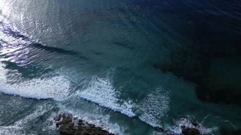 Overhead View Of Ocean Waves Stock Footage 227304624