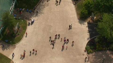 Overhead View of People 스톡 동영상 583133