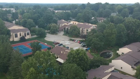 Overhead view of recreation amenities 库存影片 113478840