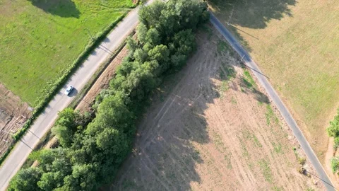 Overhead View Of A Road During Summer Stock Footage 229239499