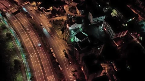 Overhead View of Road Video stock 281593285