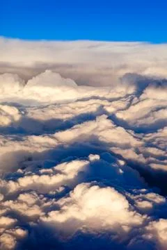 Overhead view of storm clouds Stock Photos