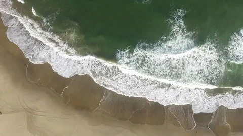 Overhead water waves Stock Footage 81795152