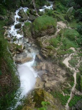 Overhead waterfall Stock Photos