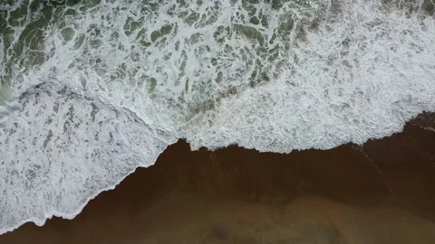 Overhead Waves Breaking Stock Footage 161380262